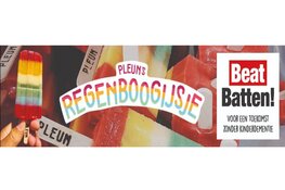 Snelle helpt 7-jarige Pleun met verkopen van haar regenboogijsje