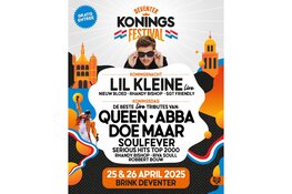 Deventer Koningsfestival op de Brink met Lil Kleine en tributes van o.a. Queen, ABBA, en Doe Maar