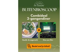 Silent buitenbioscoop in de bossen bij Epe