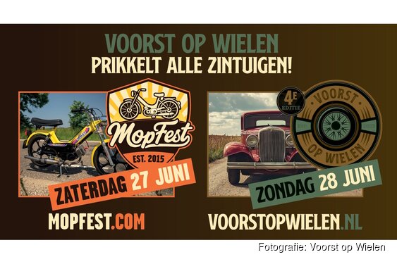 MopFest en Voorst op Wielen: twee oldtimerevenementen op één locatie in één weekend!