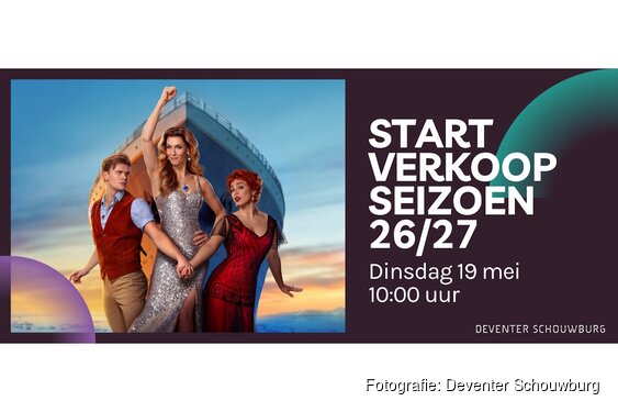 Programma seizoen 26/27 online Deventer Schouwburg