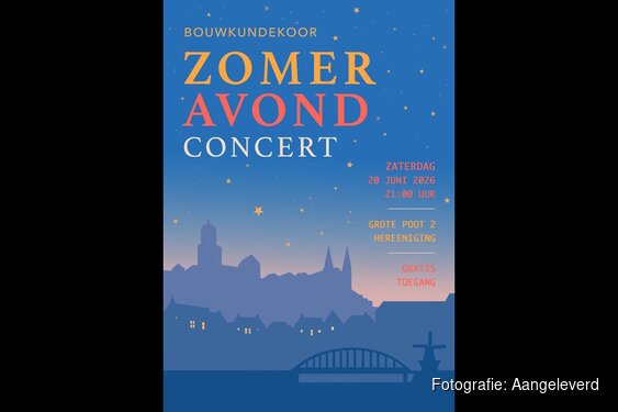 Deventer Bouwkundekoor zomeravond concert op 20 juni