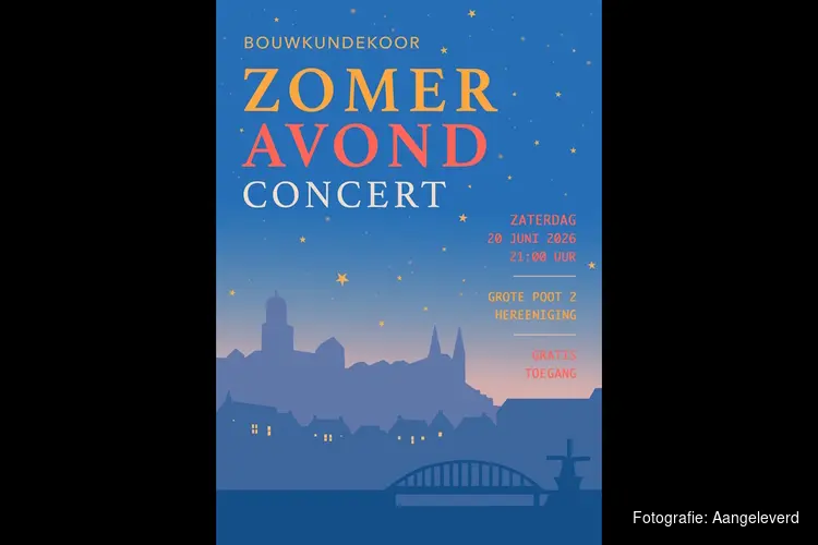 Deventer Bouwkundekoor zomeravond concert op 20 juni